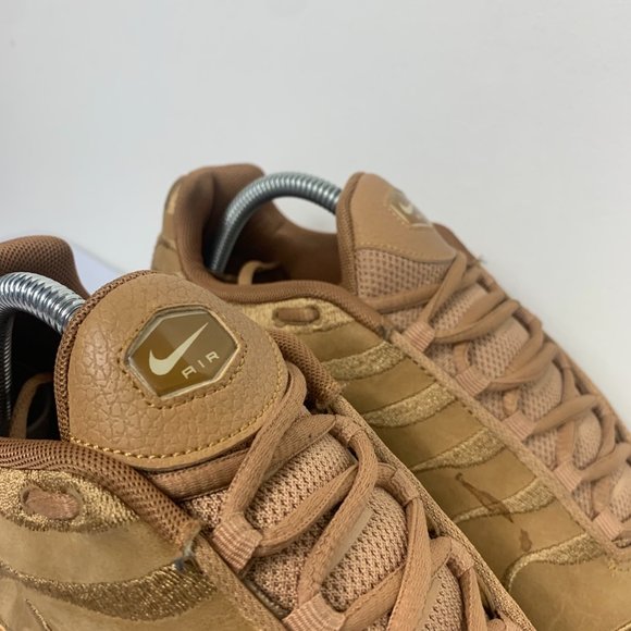 Nike TNs Air Max Plus Brown Suede Sneakers Mens Size US9.5 AH9897-201 - Picture 5 of 8